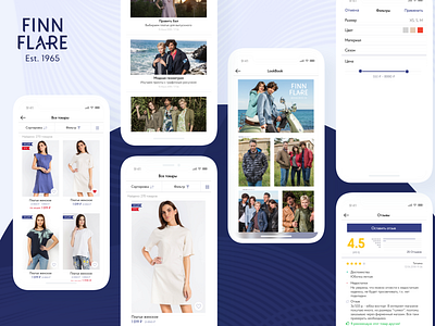 Finn Flare design ecommerce fashion finnflare mobile mobile app ui ux