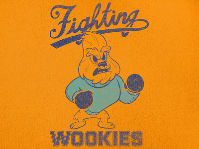 Fighting wookies character art design drawing graphic design illustartor illustration vector