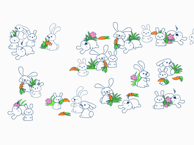 MeUndies - Animated Bunnies 2d animation adobe animate animation character animation