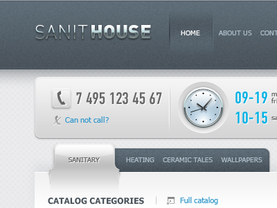 Sanithouse button design dipixel gray gui interface taipandesign web web design website