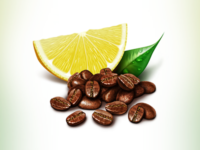 Coffee and lemon