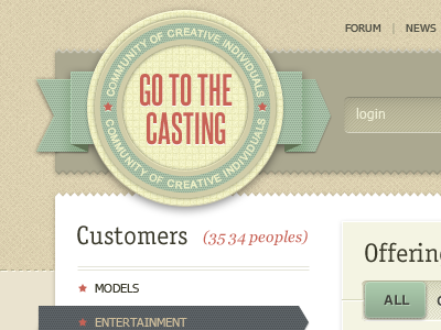 Gotothecasting casting design dipixel gui interface site taipandesign web web design website