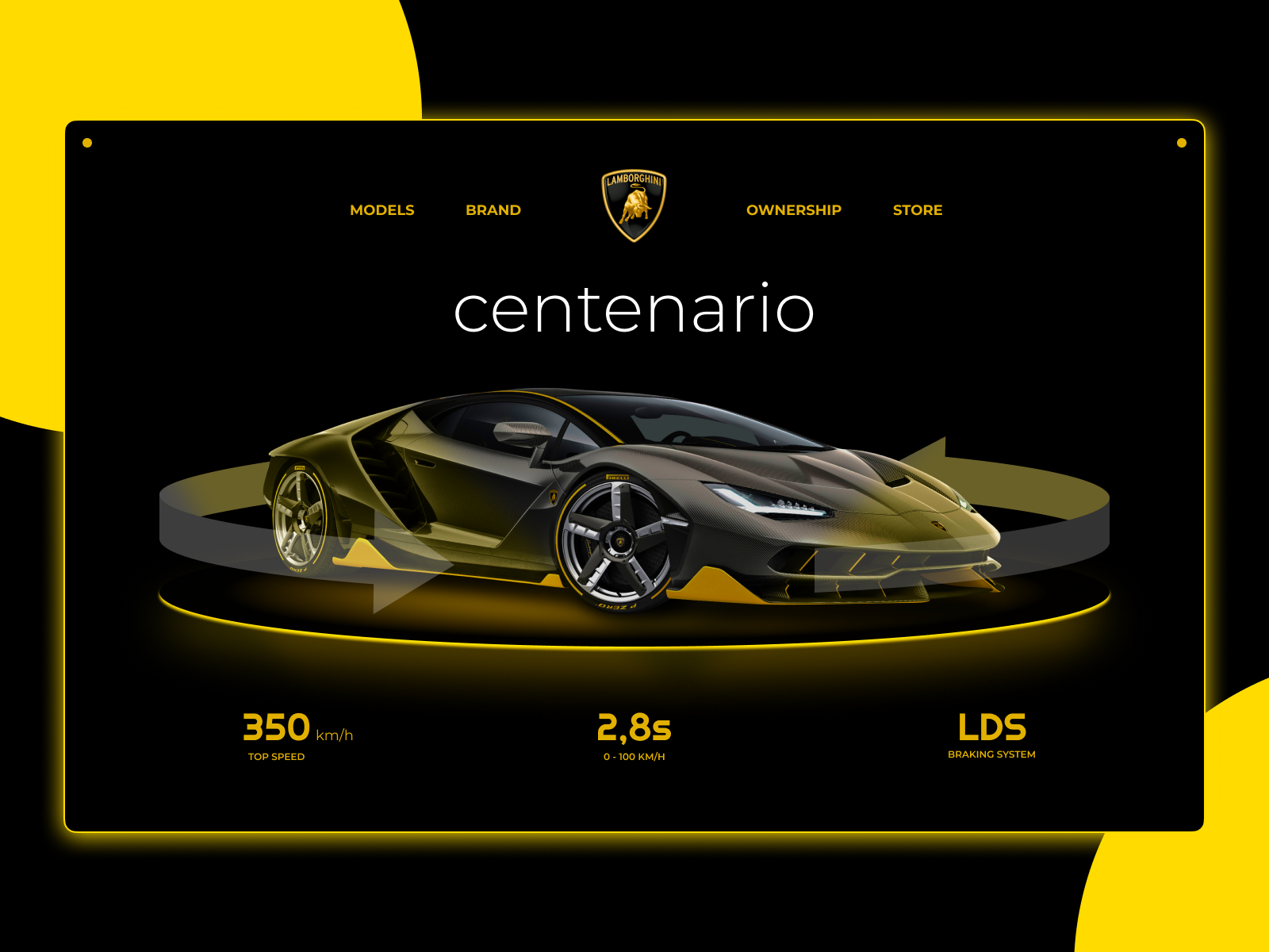 Lamborghini Centenario Landing Page by Muhammad Fathurridlo on Dribbble