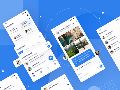 Messaging App - Case Study and Freebie! app design clean design freebies message app messenger minimal mobile app ux white
