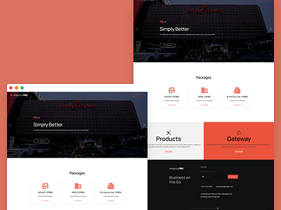 IntegrityPBX · Landing Page css3 design html5 javascript ui design