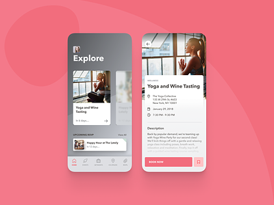 Social living app - design iteration ios mobile social ui