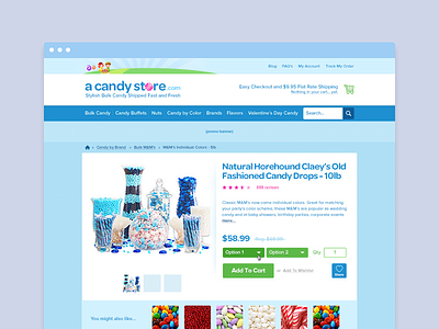 A Candy Store - Product Page