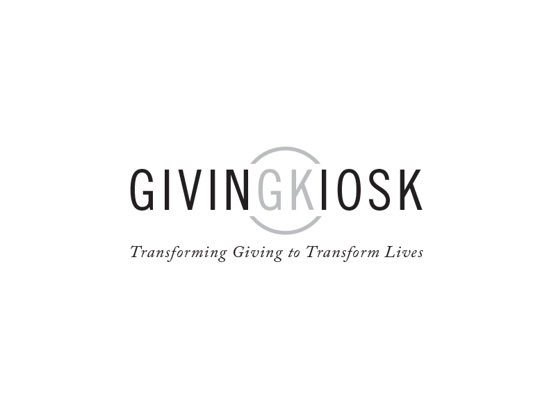 GivingKiosk - Logo Concepts animation black concepts identity logo white