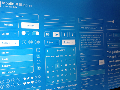 Mobile UI Blueprint (freebie)