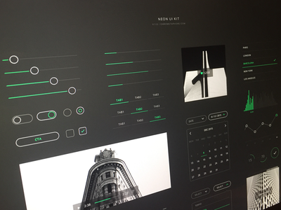 Freebie - Neon UI Kit