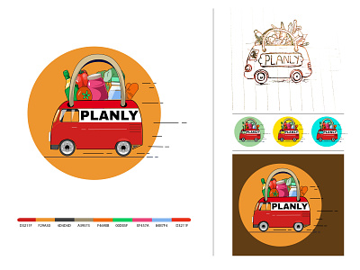 Planly Logo app branding design flat graphic illustration logo logodesign minimal minimalist logo photoshop typography ui ux