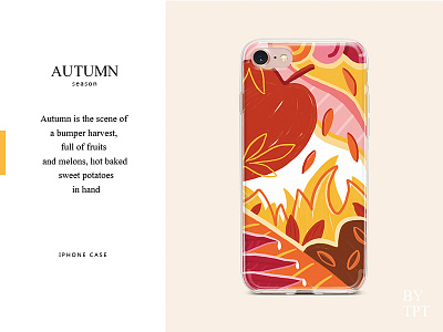 AUTUMN art autumn case illustration iphone season