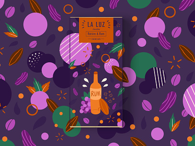 LA LUZ packagedesign02 ——raisins&rum art chocolate packagedesign rails rumble raisins