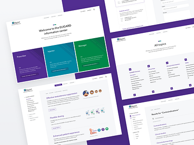Eligard – Microsite clean healthcare informational portal interface medicine portal ui web web design webdesign website