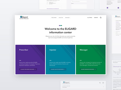 Eligard – Microsite animation clean health care healthcare informational medical medicine portal ui web web design webdesign website