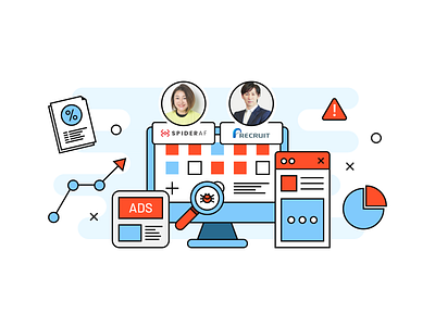 Evaluate KPI correctly and improve performance - Webinar artist creative design editorial icon illustration inspiration inspire marketing minimal webinar