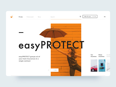Landing page - Insurance Services