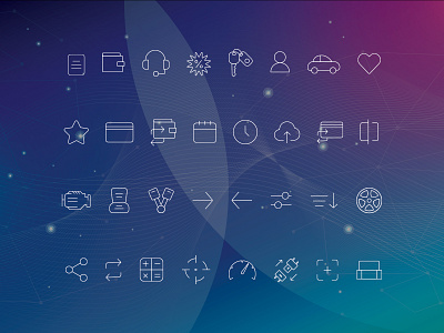 Automotive Icons automotive icons icons pixel icons stroke icons ui ui elements vehicle industry
