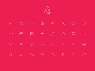 Automotive Icons automotive design automotive icons icons iconset stroke icons ui uidesign unique