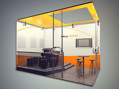 Iwka Booth 3d booth exhibit render visualization