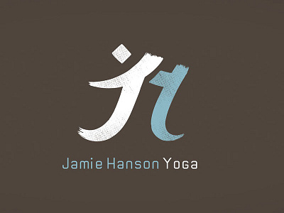 Jamie Hanson Yoga brand hand letering logo typography yoga