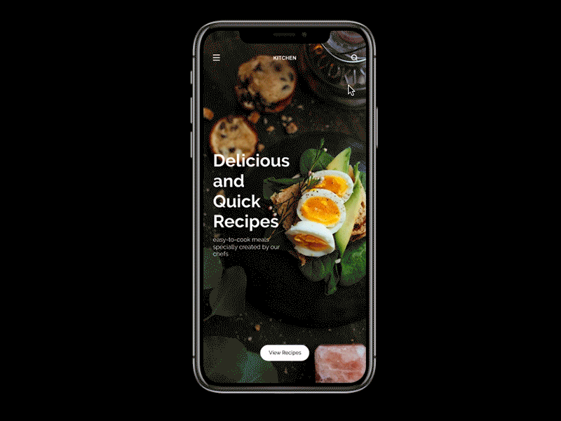 MOBILE APP DESIGN / KITCHEN