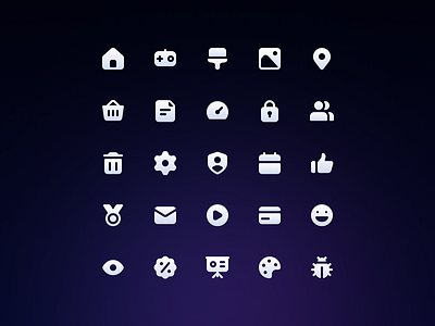 Slicons Essential Solid Icons iconset minimal rounded rounded icons solid icons system icons ui