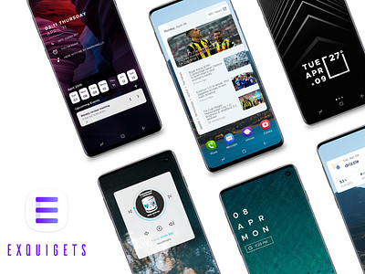 Exquigets - Android Widgets android app android customisation personalisation widgets