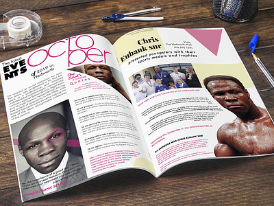 A spread designed for New edition of Pinks Magazine!