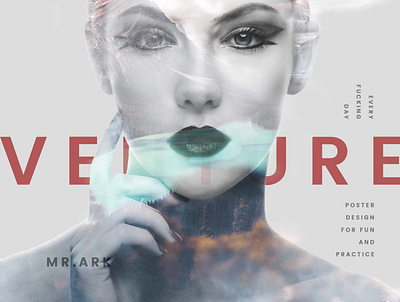 image manupilation with model image/ double exposure practice branding creaive graphicdesgn graphics illustration magazine design marketing marketing campaign socialmedia typography