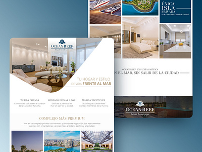 Ocean Reef | Email Marketing design emailmarketing google ad banner graphicdesign illustrator luxury luxury design marketing panama photoshop