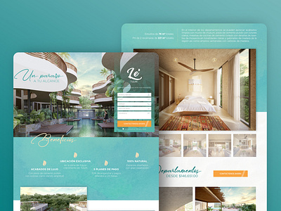 Le Tulum | Landing Page banner ad brand design graphicdesign illustrator luxury luxury design panama photoshop ui
