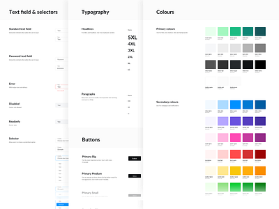 Design system branding colour colour palette colours colourscheme design design system style guide ui ui design web website
