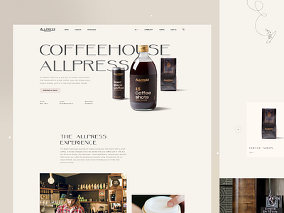 Coffee House | Web Site 2020 trend branding clean design minimal typography ui ui design ux ux design vector web website