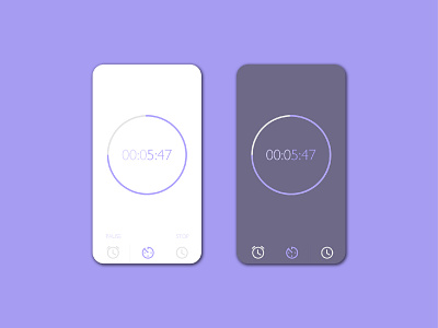 014 Countdown Timer app countdown daily 100 daily 100 challenge design icons mockup phone purple ui ux