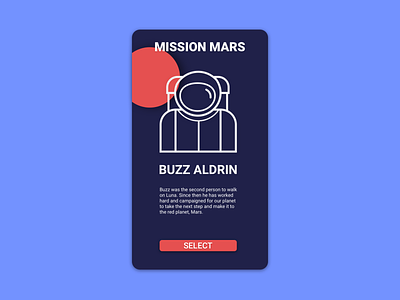 088 Avatar app box buzz aldrin daily 100 daily 100 challenge dailyui design icon illustration mars minimal mockup space space age space app space travel ui ux vector