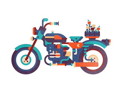 URAL flower motorcycle