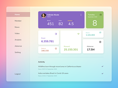 UI Dashboard App