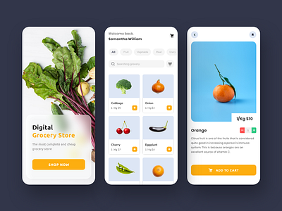 Grocery Design Mobile App