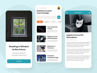 Moco - News Portal Design App mobile newspaper product design ui uidesign ux