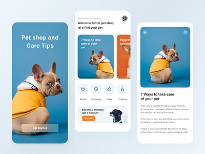 Hayvon - Pet Shop Grooming App app design business development mobile pet product design shop ui uidesig uiux veterinary