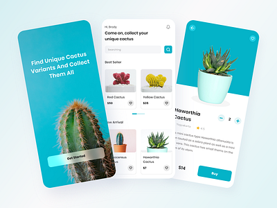 Cacti - Cactus Store Online cactus color dribbbble fresh mobile online plant product design store tosca ui uidesigner uiux
