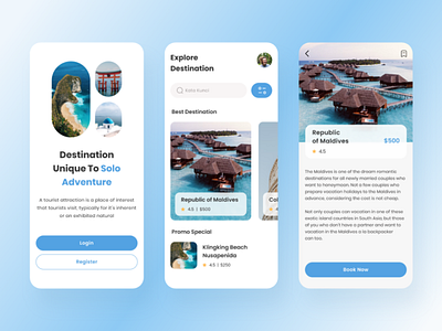 Excursión - Traveling App Design