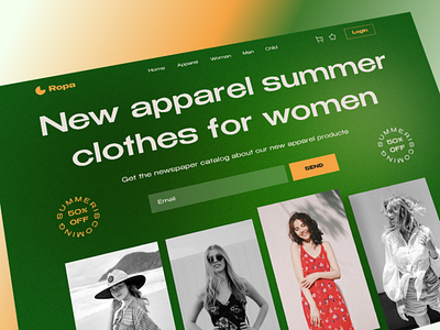 Ropa - Hero Fashion Store Landing Page