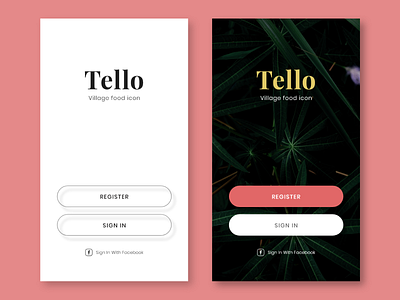 Log In - UI Design Tello App