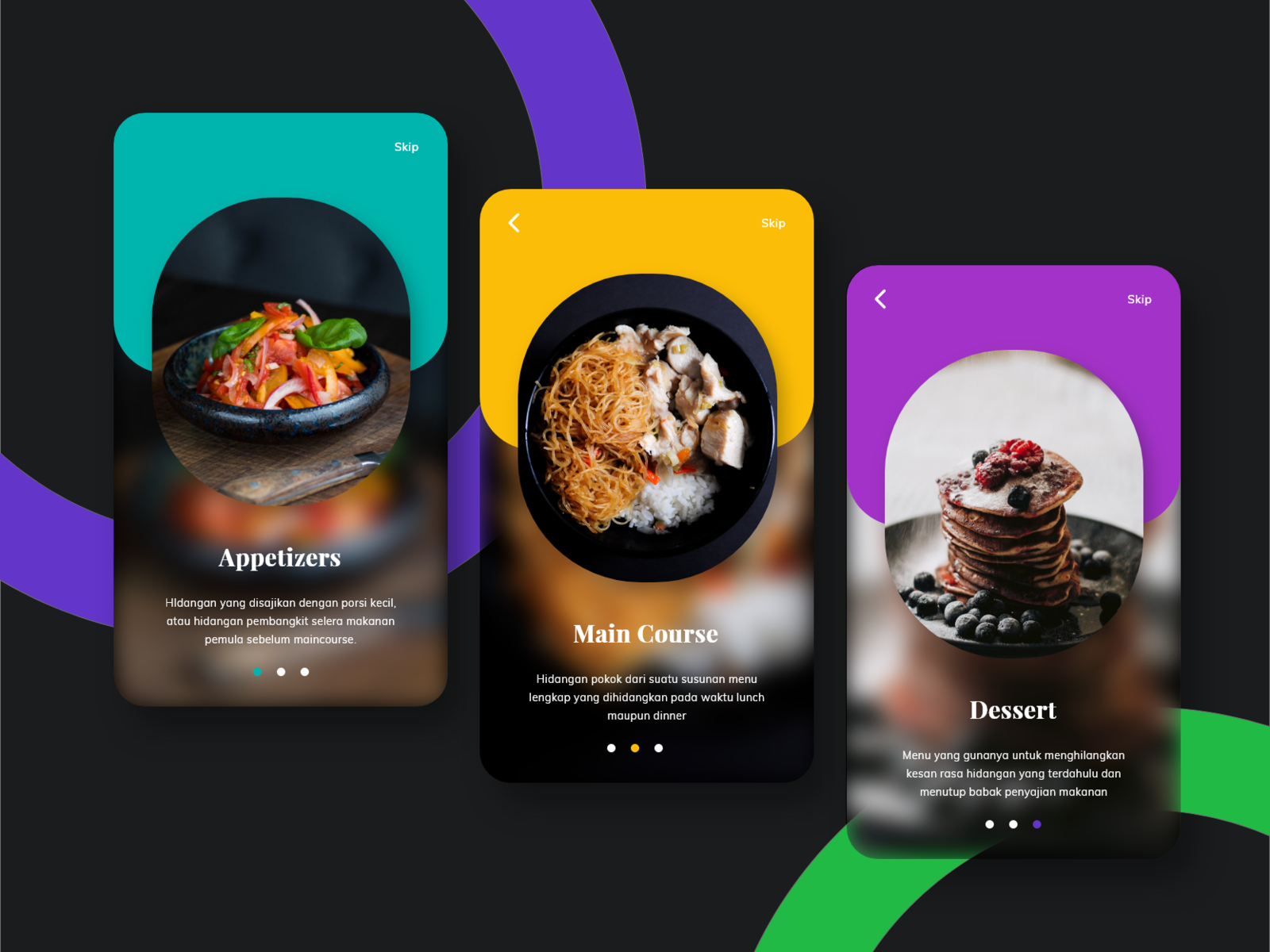 On Boarding Food Design App By Ipanadh On Dribbble