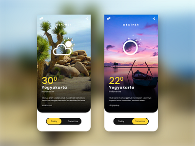 Weather UI Design App