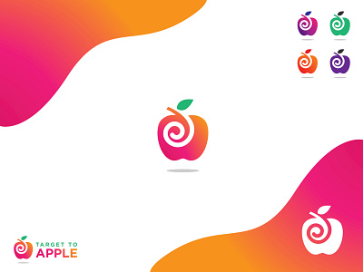 Target to Apple ambition app apple apple design colorful consulting fruit health logo logodesign pictorial mark targeting webdesign