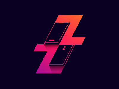 Letter Z mobile Logo. app app logo brand brand design branding design designer designs letter z lettermark logo logo design logo designer logos logotype mobile simple web z z logo