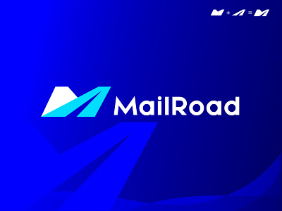 MailRoad Logo. app icon app logo brand brand design brand guide brand mark branding graphic design icon letter m logo logo design logo designer logotype mail mark minimal monogram popular road